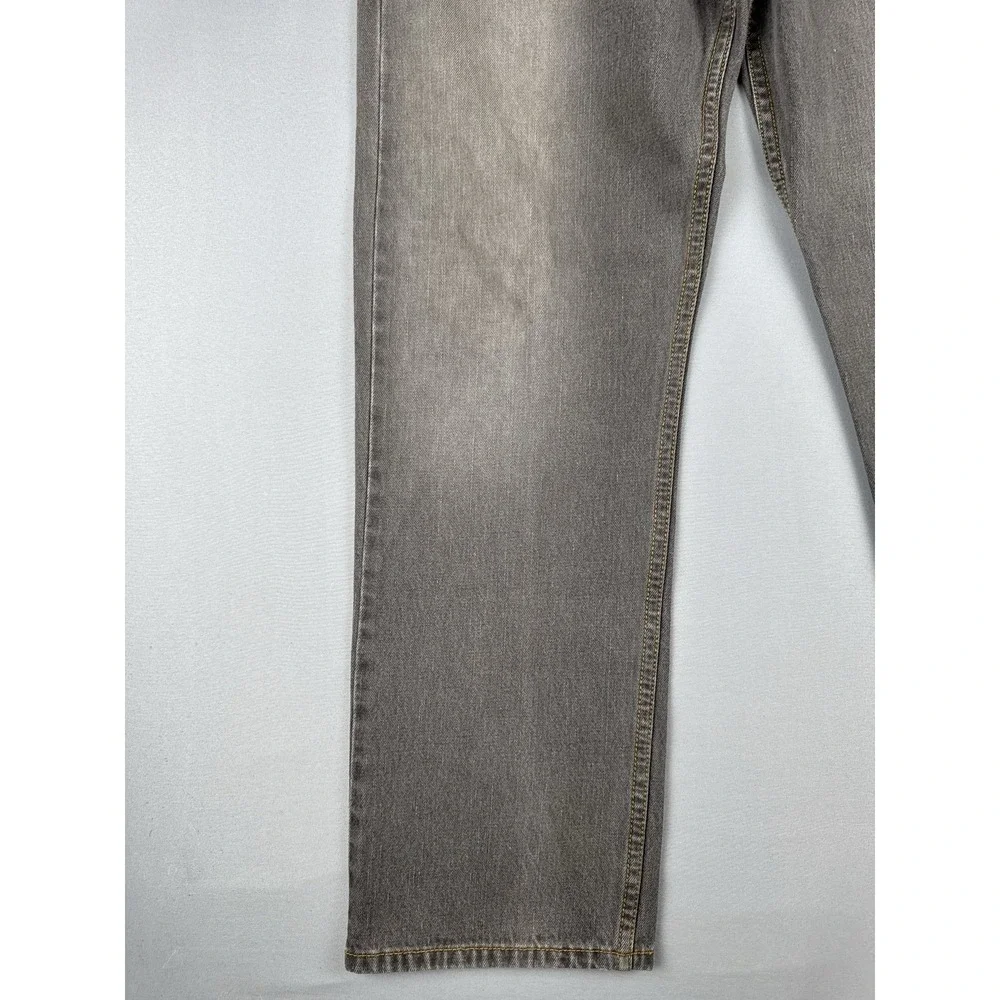 Levi's 505 Regular Fit Jeans Gray Wash Straight Leg Denim 33x30